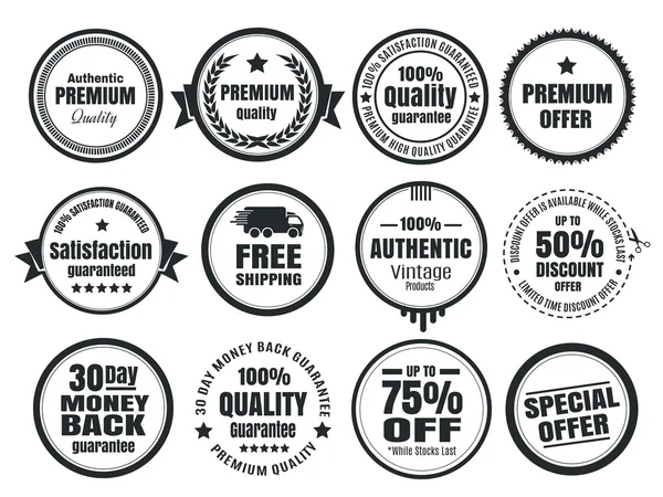 12 vintage e-ticaret rozetleri