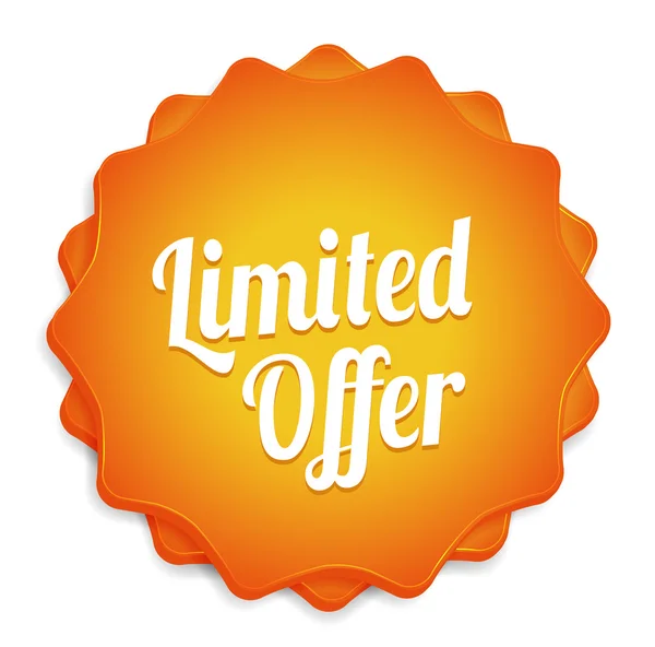 Limited Offer Badge — Stock Vector