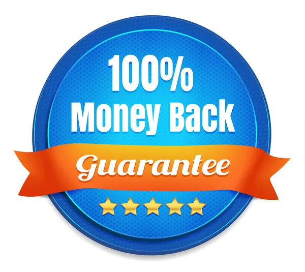 100 Percent Money Back Guarantee — Stock Vector