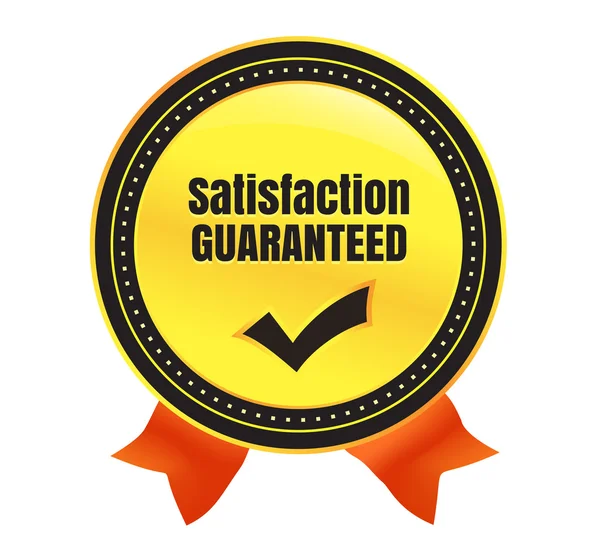 Satisfaction Guaranteed Ecommerce Badge — Stock Vector