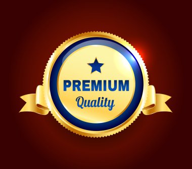 Altın premium kalite rozeti