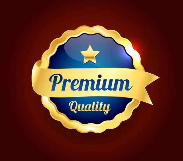 Altın premium kalite rozeti