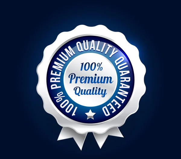 Gümüş premium kalite rozeti