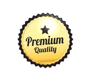 Altın premium kalite rozeti