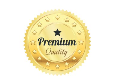 Altın premium kalite rozeti
