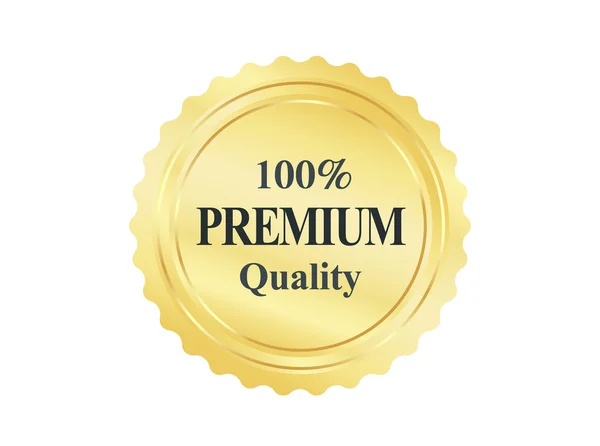 Zlaté prémiové kvality odznak — Διανυσματικό Αρχείο