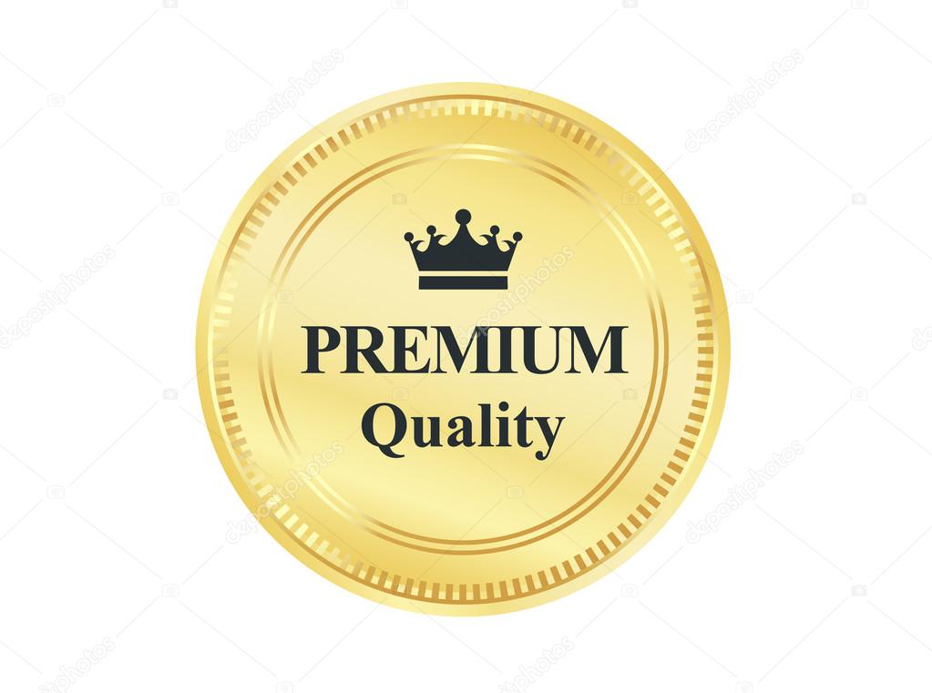 Golden Premium Quality Badge