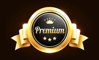 Altın premium kalite rozeti