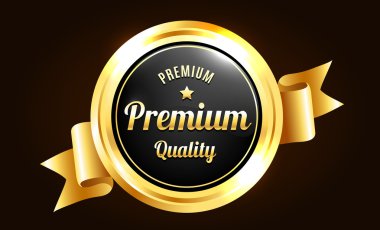Altın premium kalite rozeti