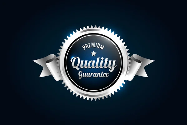 Gümüş premium kalite rozeti