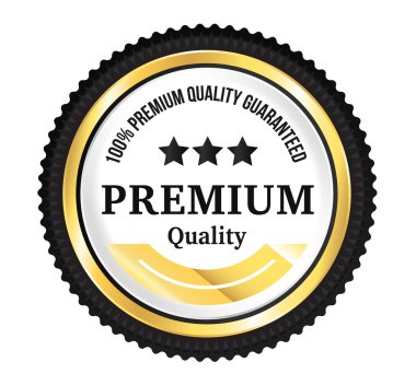 Altın premium kalite rozeti