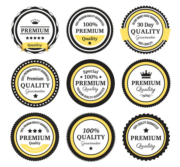 Vintage Quality Guarantee Badges