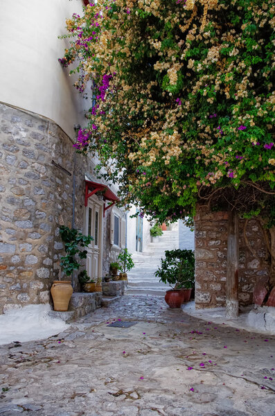 Street of Hydra island, Greece