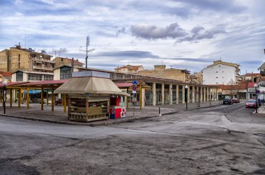 florina, bulutlu bir günde Kuzey Yunanistan'da popüler kış hedef kare