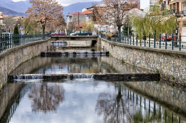 florina, bulutlu bir günde Kuzey Yunanistan'da popüler kış hedef Nehri