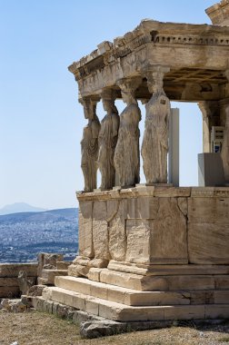 Tapınağı Akropol, Atina, Yunanistan caryatids ile