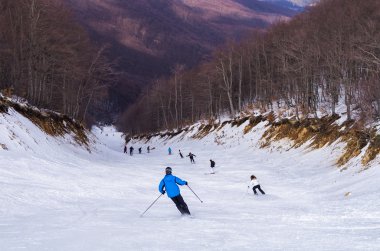 3-5 pigadia Kayak Merkezi, naoussa, Yunanistan karlı yamaç