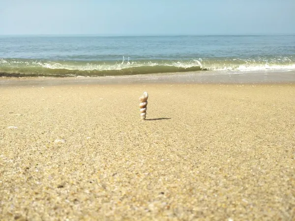 Praia Areia Kerala — Fotografia de Stock