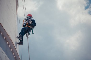 Erkek işçi halat erişimi Kalınlık kabuk depolama sanayii denetimi