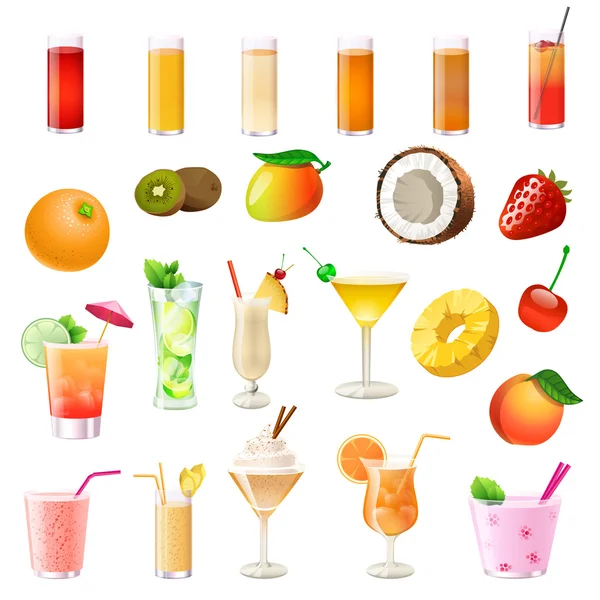 farklı kokteyller ve içme