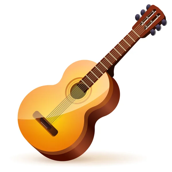 Guitare acoustique — Image vectorielle