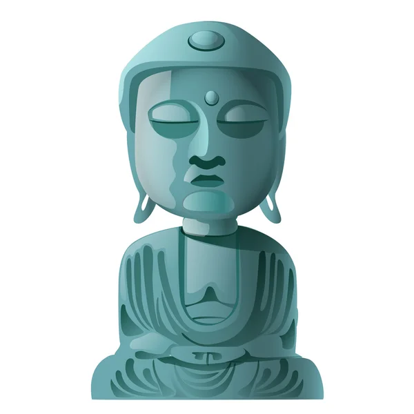 Stenen beeld van Boeddha — Stockvector