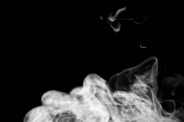 Isolierter Rauch Abstraktes Pulver Wasserspray Auf Schwarzem Hintergrund — Stockfoto