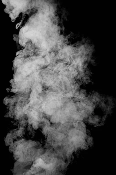 Bílý Kouř Izolovaný Abstraktní Prášek Vodní Sprej Černém Pozadí — Stock fotografie