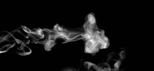 Λευκό Καπνό Απομονώνονται Μαύρο Φόντο Αφηρημένη Σκόνη Σπρέι Νερού Προσθήκη — Φωτογραφία Αρχείου