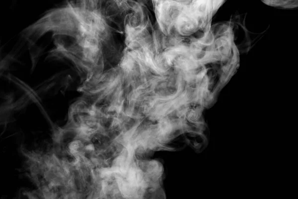 White Smoke Isolated Black Background Abstract Powder Water Spray Add — Stock Photo, Image