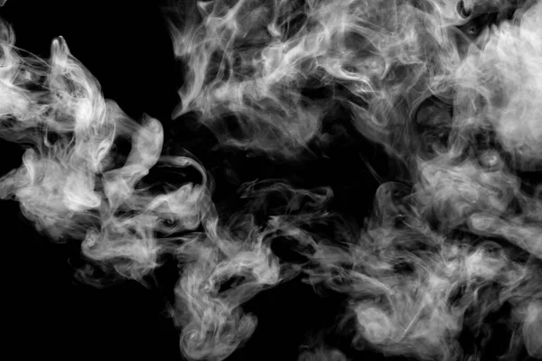 Белый Дым Изолированы Черном Фоне Абстрактный Порошок Спрей Воды Добавить — стоковое фото