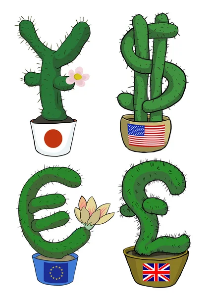 Prickly money — Stock Vector