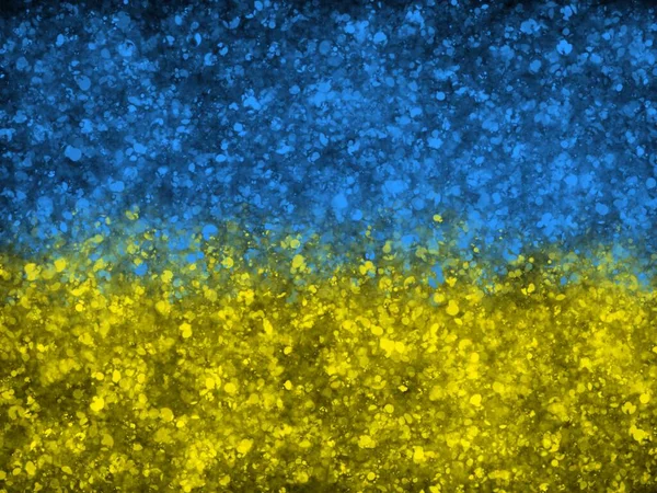 Українські Прапори Символ Країни Копіювальний Простір — стокове фото