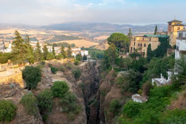 Ronda, Tagus nehrinin geçtiği derin bir boğazda yer almaktadır. Malaga. Endülüs. İspanya. Avrupa.