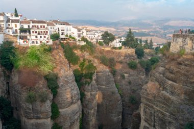 Ronda, Tagus nehrinin geçtiği derin bir boğazda yer almaktadır. Malaga. Endülüs. İspanya. Avrupa. 