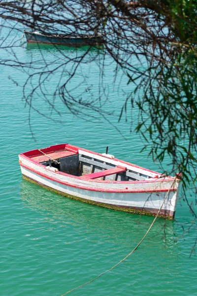 Barcos Pesca Praia Cachucha Puerto Real Cádiz Andaluzia Espanha Europa — Fotografia de Stock