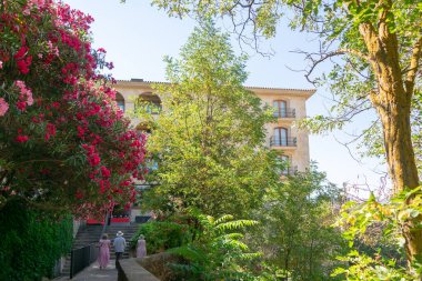 Ronda, Tagus nehrinin geçtiği derin bir boğazda yer almaktadır. Malaga. Endülüs. İspanya. Avrupa. 18 Temmuz 2021