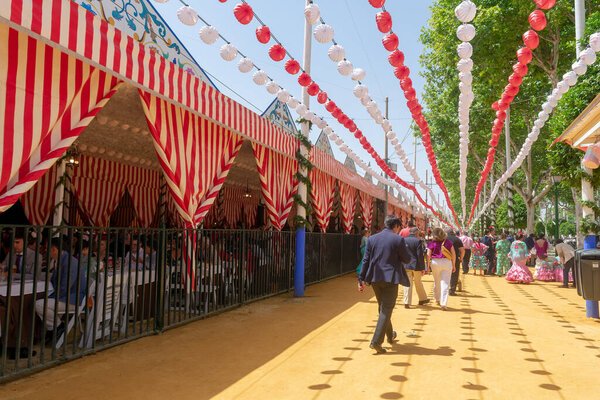 fair in Seville, Andalusia. Spain. Europe. May 1, 2022