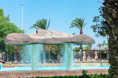 Garden of the Nations Park in Torrevieja. Alicante, on the Costa Blanca. Spain Europe. July 15, 2021