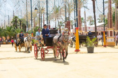 At Fuarı her Mayıs ayında Cadiz 'deki Jerez de la Frontera' da düzenlenir. İspanya. Avrupa. 8 Mayıs 2022