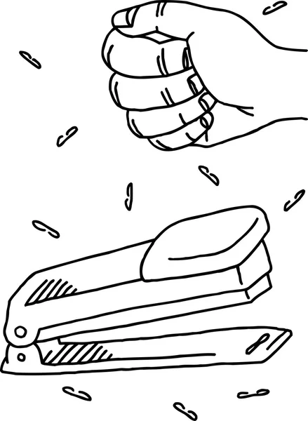 Illustration der Heftung — Stockvektor