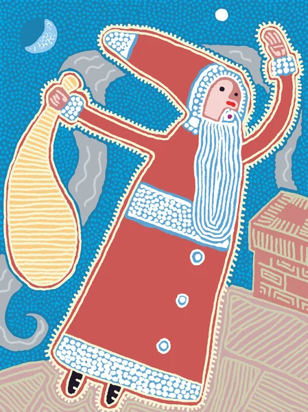 Ilustración vectorial de Santa Claus — Archivo Imágenes Vectoriales