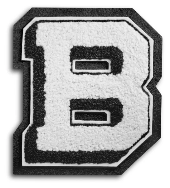 Photograph of School Sports Letter - Black and White B — Stock Photo, Image