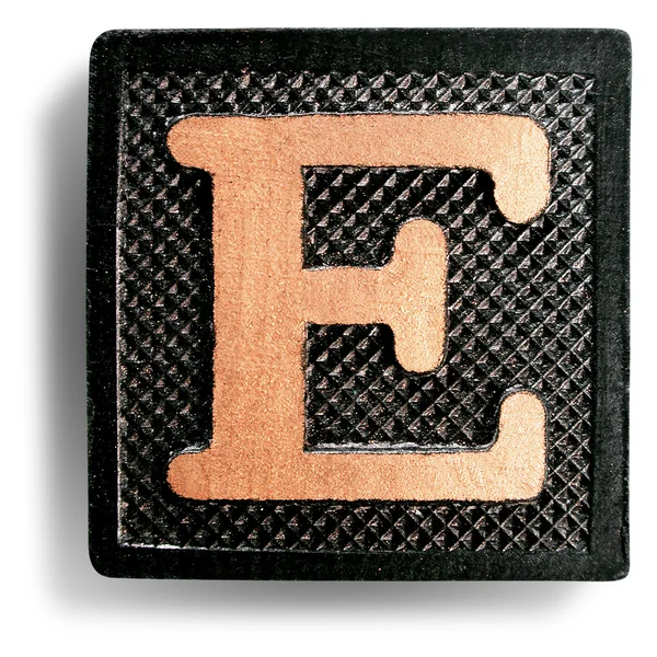 Photograph of Game Tile Letter E — Stock Photo, Image