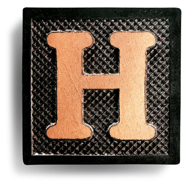 Photograph of Game Tile Letter H — Stock Photo, Image