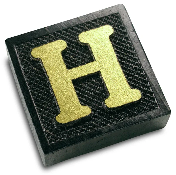 Photograph of Game Tile Letter H — Stock Photo, Image