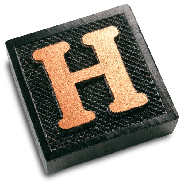 Zdjęcie z gry dachówka litera h — Zdjęcie stockowe