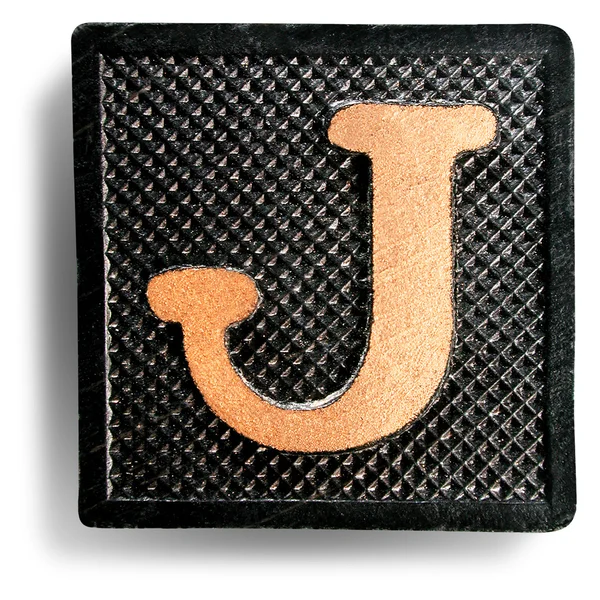 Zdjęcie płytki gry litera j — Zdjęcie stockowe
