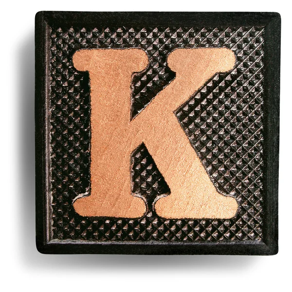 Photograph of Game Tile Letter K — Stock Photo, Image