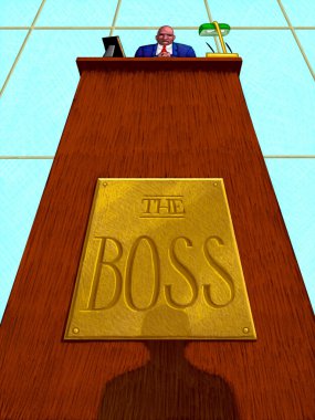 Illustration of Boss clipart
